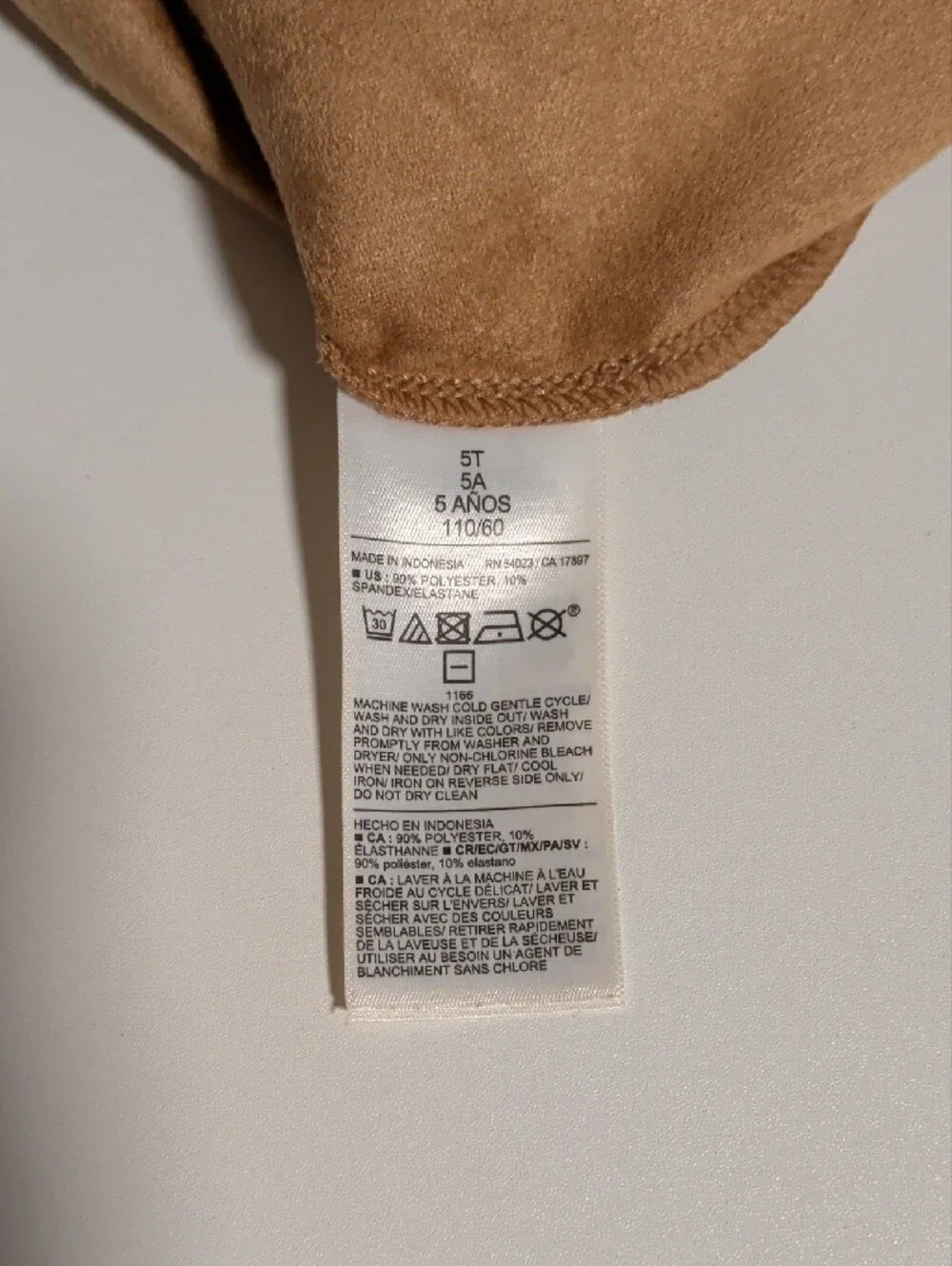 Old Navy Tan Button-Front A-Line Suede Mini Skirt